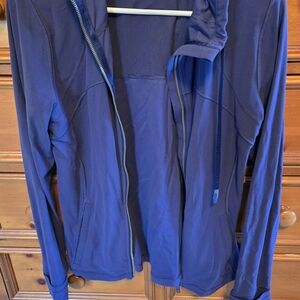 Navy Blue Zip-Up Hoodie